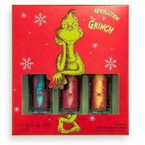 Revolution x Grinch Liquid Eyeshadow Trio